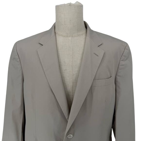 Jos A. Bank Casual Sportcoat Jacket Men's 44R Tan Cotton Twill - Picture 9 of 9